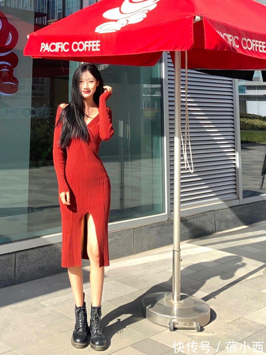 针织连衣裙 冬天穿衣内搭怎么选?直接入手“针织连衣裙”,温柔、大气又chic