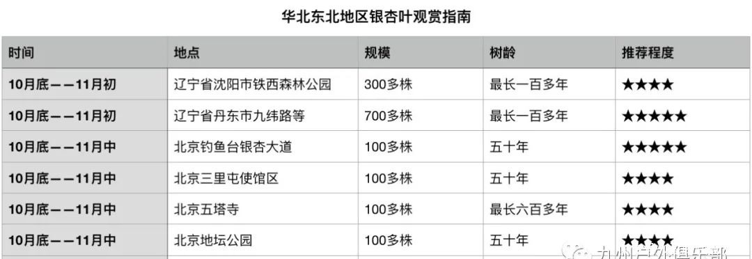 最佳|来了，全国赏银杏的最佳时间和地点汇总！