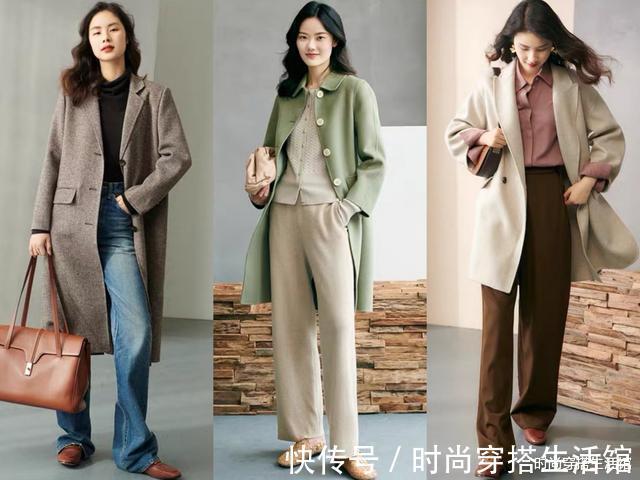 西装裤|30、40岁女人怎么穿才好看?这24套冬季穿搭示范,大方得体又减龄