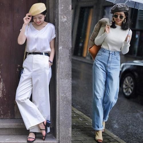 裤腿|穿阔腿裤，如何搭配上衣、鞋子？教你几招穿搭干货，三木亲身演绎