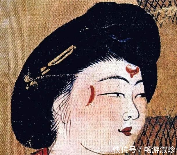 独具特色|金花盆里泼红泥,唐朝独具特色的女性妆容,非常人所能驾驭