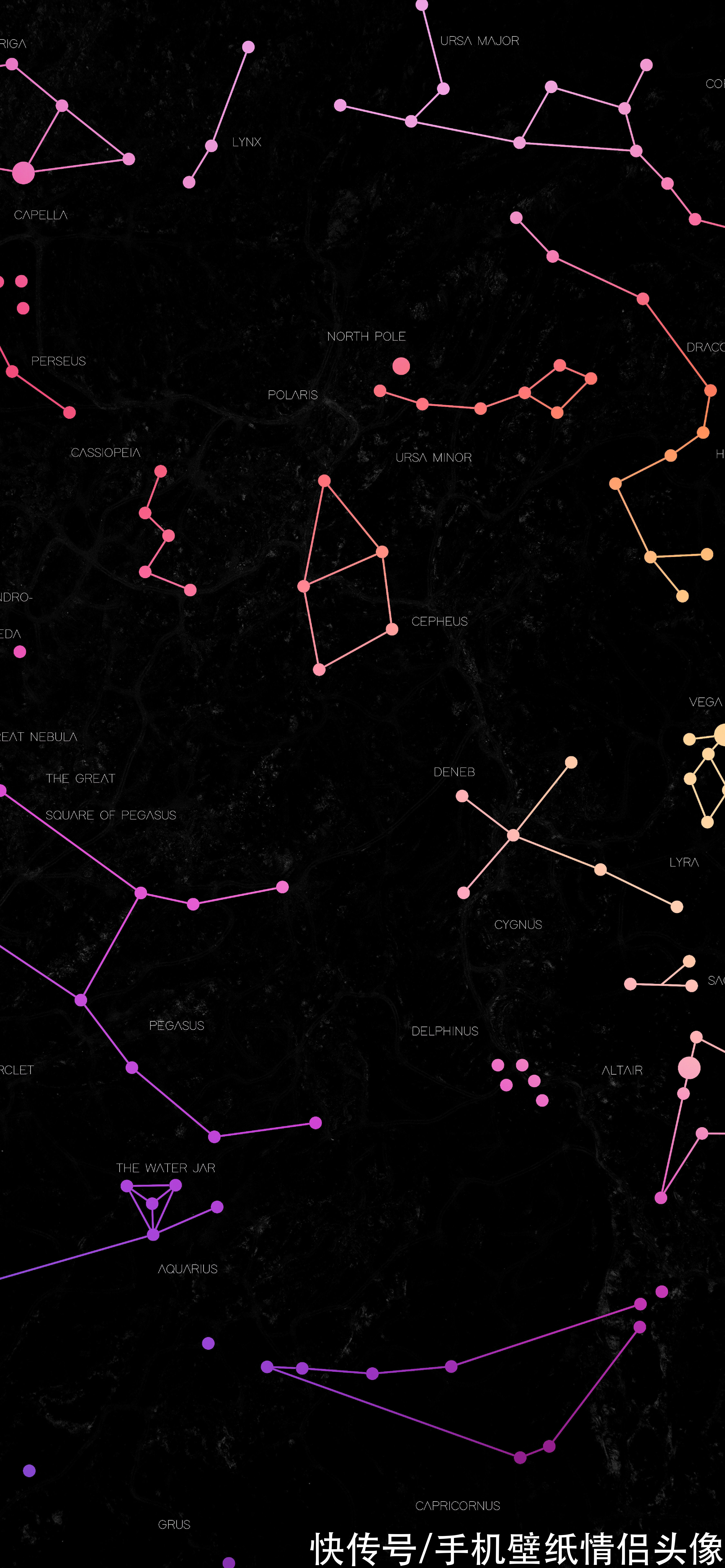多彩壁纸733期 星座系列壁纸高清壁纸无水印 粉紫色