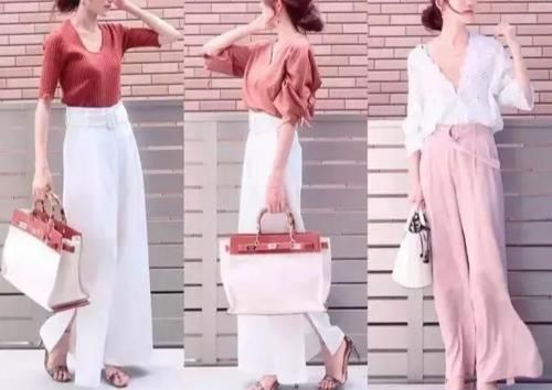 春天别再穿黑白灰了，尝试温柔色系穿搭，显白减龄，很有女人味