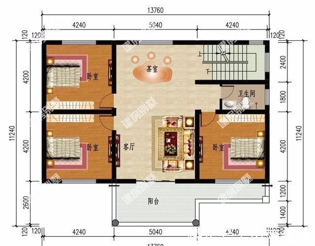 好户型|2栋宽13米左右,适合农村建的漂亮别墅,好户型就是不一样