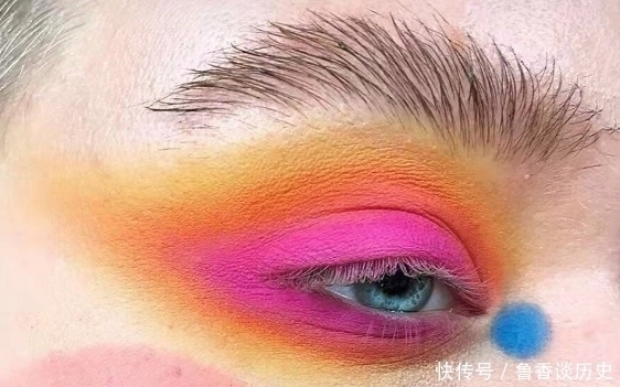 前置|“前置+眼妆”啥效果?彩虹可以,向日葵可以,最后:出个教程吧