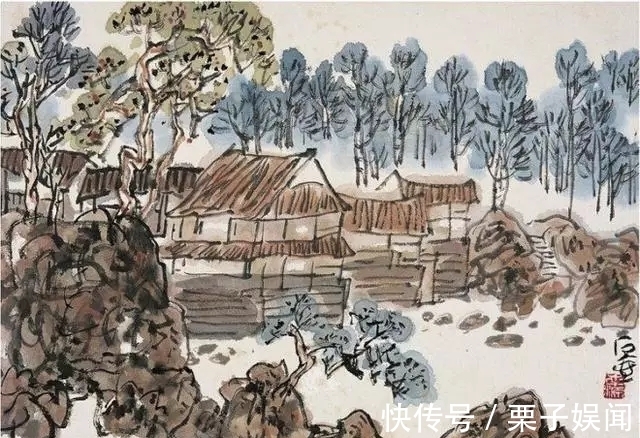 山水画!别人逸笔草草,他却繁笔复墨|陈子庄的山水画