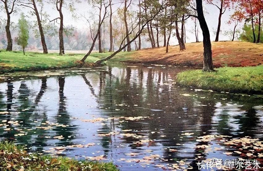 油画|「风景油画」安静的风景，唤醒了人们美好的感觉和回忆