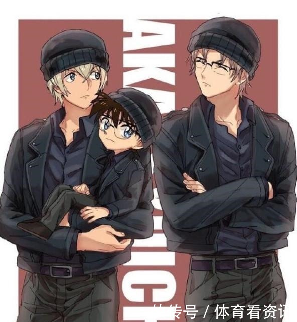 冲矢|《名侦探柯南》同人图,赤井秀一秀腹肌,安室透那张图有亮点