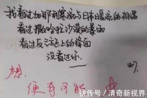 高中学霸情书火了,学渣多半看不懂,老师都直呼有才