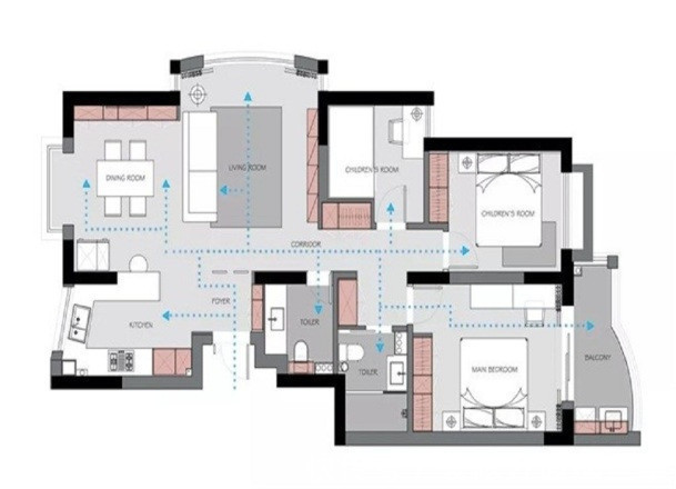 人心安|126米北欧工业风三居室不落俗套,简约有型的国际风范