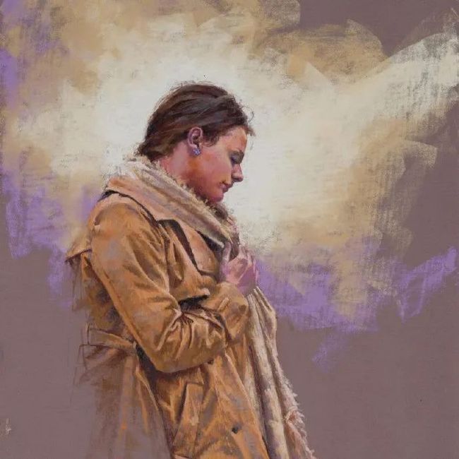 艺术学院$法国女画家:魅力独特的色粉味道