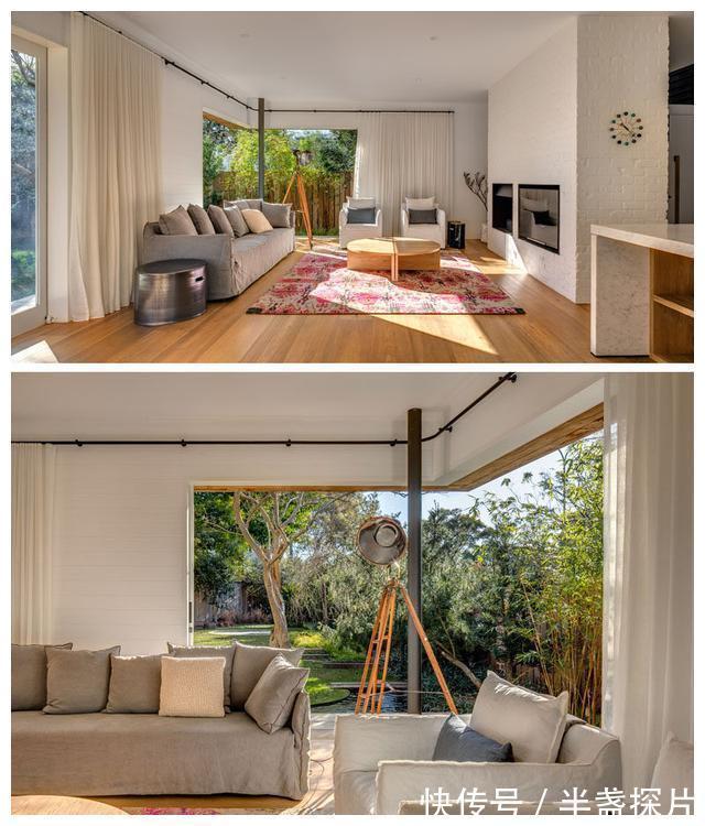 洗手柜|学学她家装修设计，电视柜、洗手柜都能省了！不是穷而是太明白了