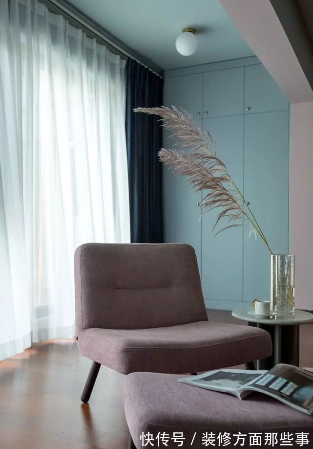 三居室|124平北欧风三居室,低纯度色彩搭配有闲适柔美的氛围