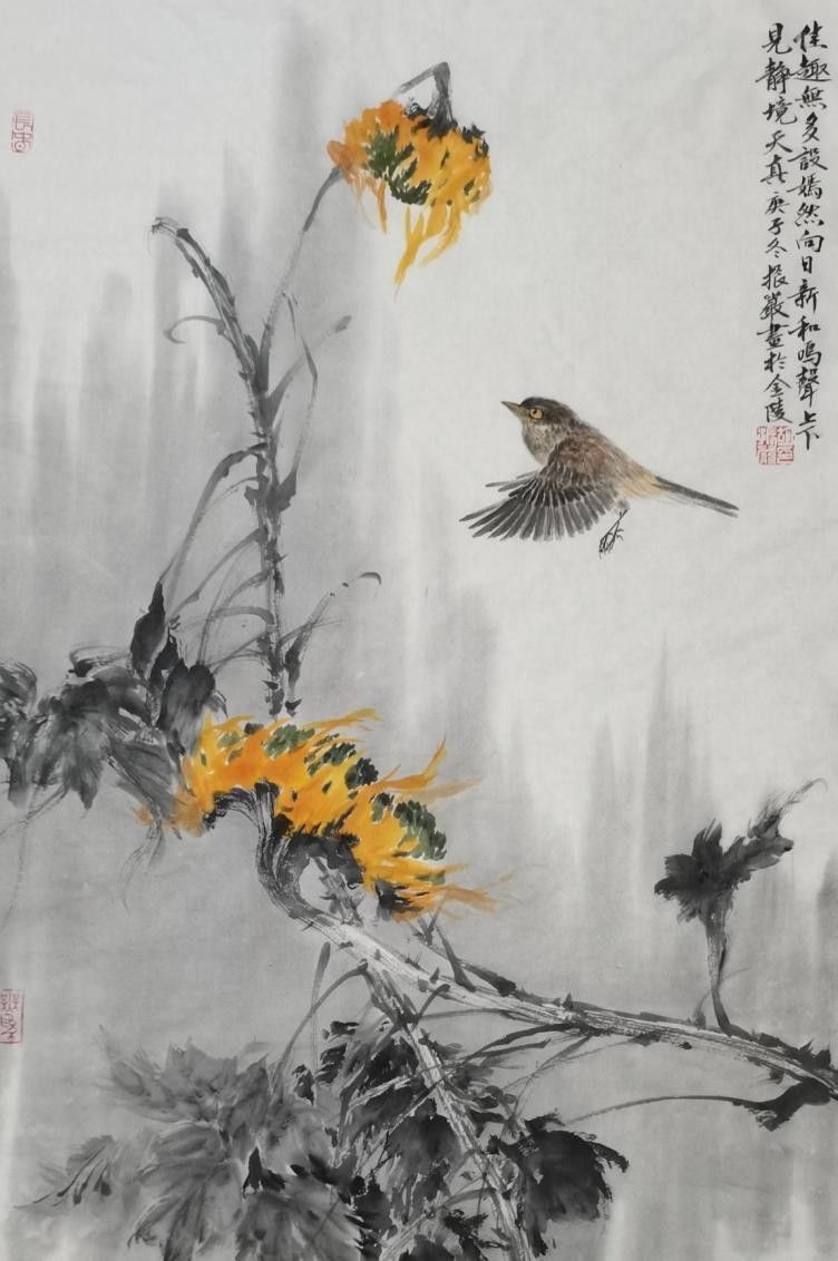 写意画！“草色入帘青”南北书画名家邀请展之胡振严