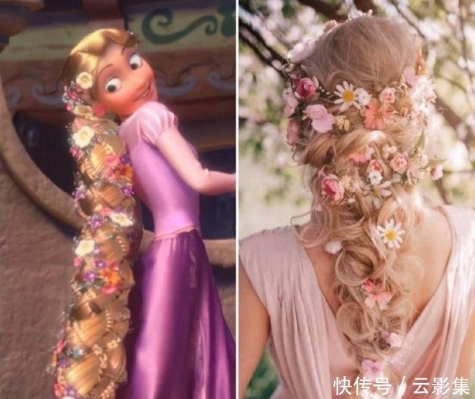 迪士尼公主仿妆：没想到现实中艾莎的头发最丑，乐佩的头发最好看