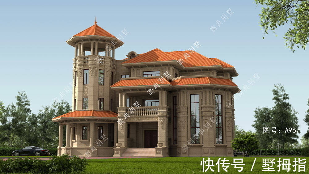 造型|精致的欧式别墅，造型漂亮，亮点满满。