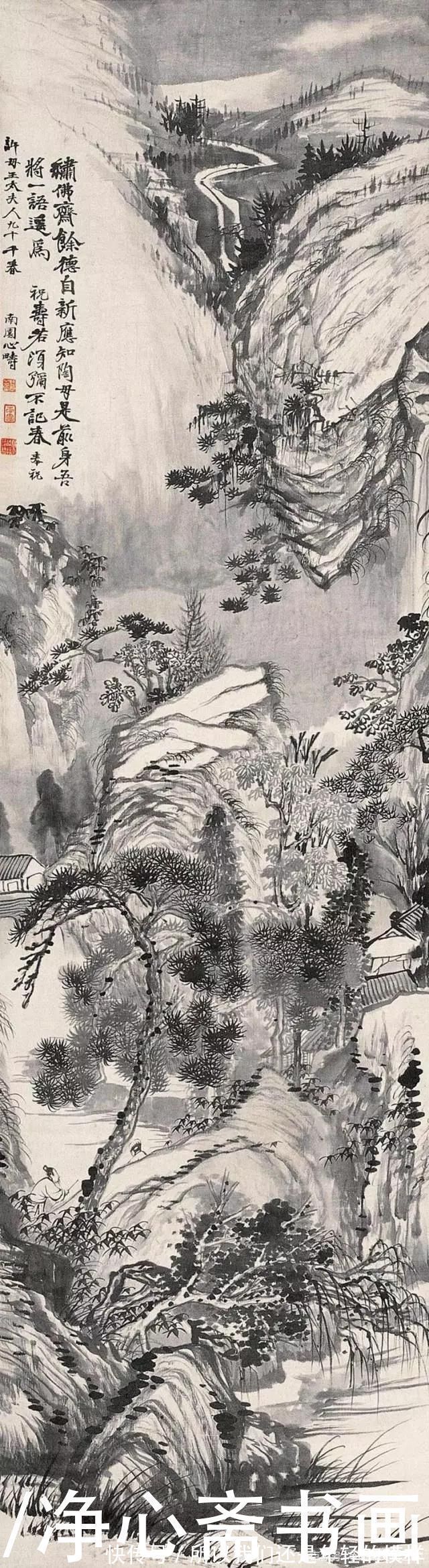 四大画僧@他是清初“四大画僧”之一,山水造诣深厚,引领画坛500年之久!