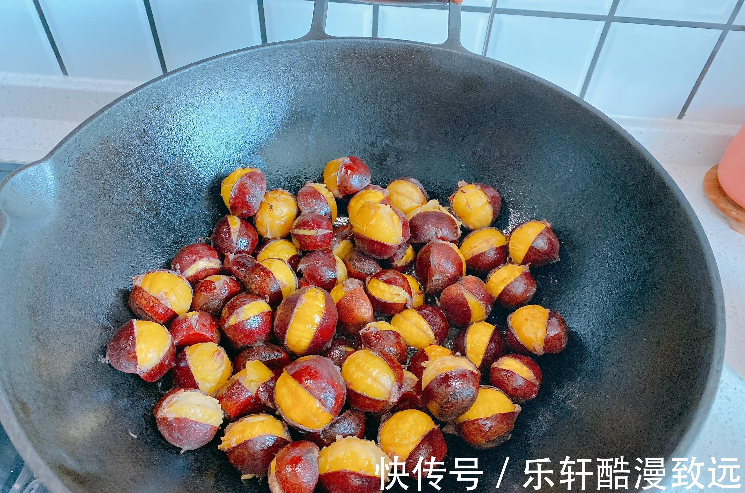 好吃|板栗最好吃的做法,香甜绵软,学会这个窍门,开口快,剥皮容易