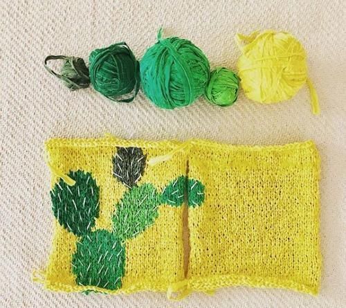 编织|把编织玩出新创意,棒针、钩针结合起来,提花也能用钩针表现