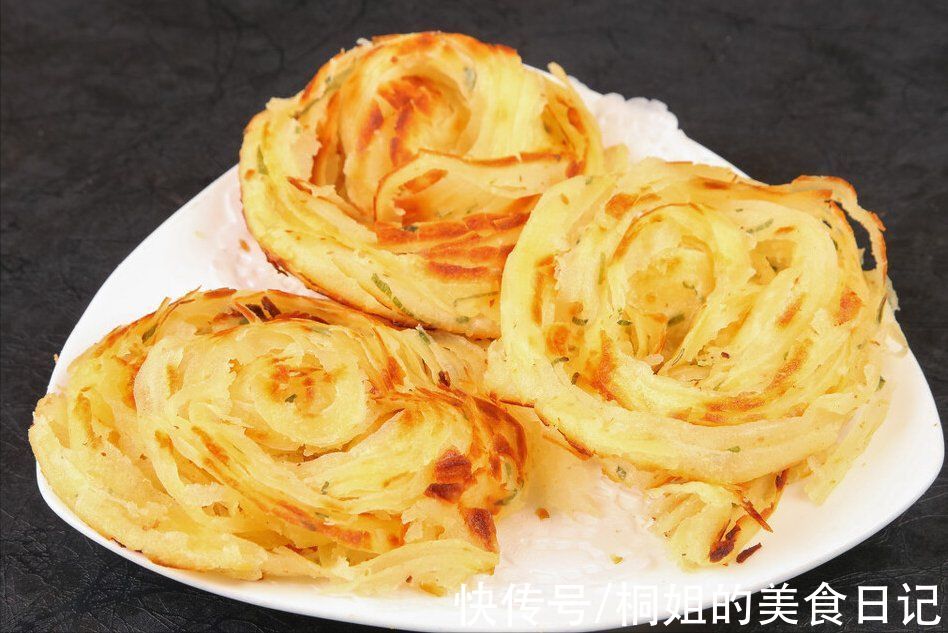 手把手教你做盘丝饼,焦香酥脆,层次分明,一圈一圈撕着吃