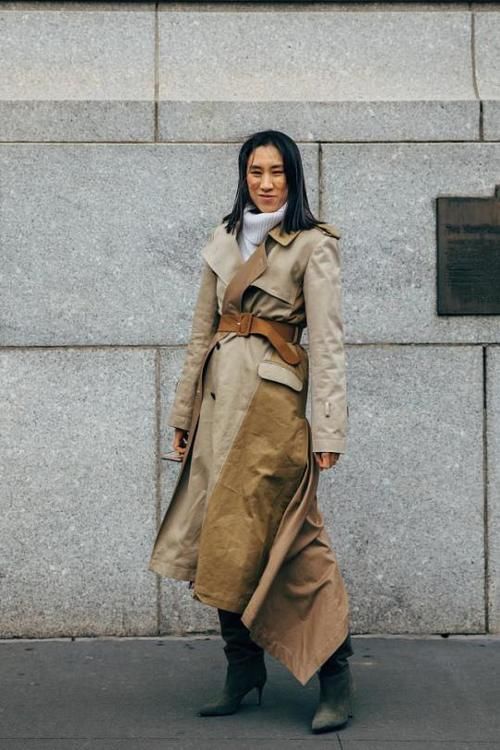 颜色鲜艳|外套不用买多,一套精致的风衣穿搭就很时尚,高个子女生都爱了