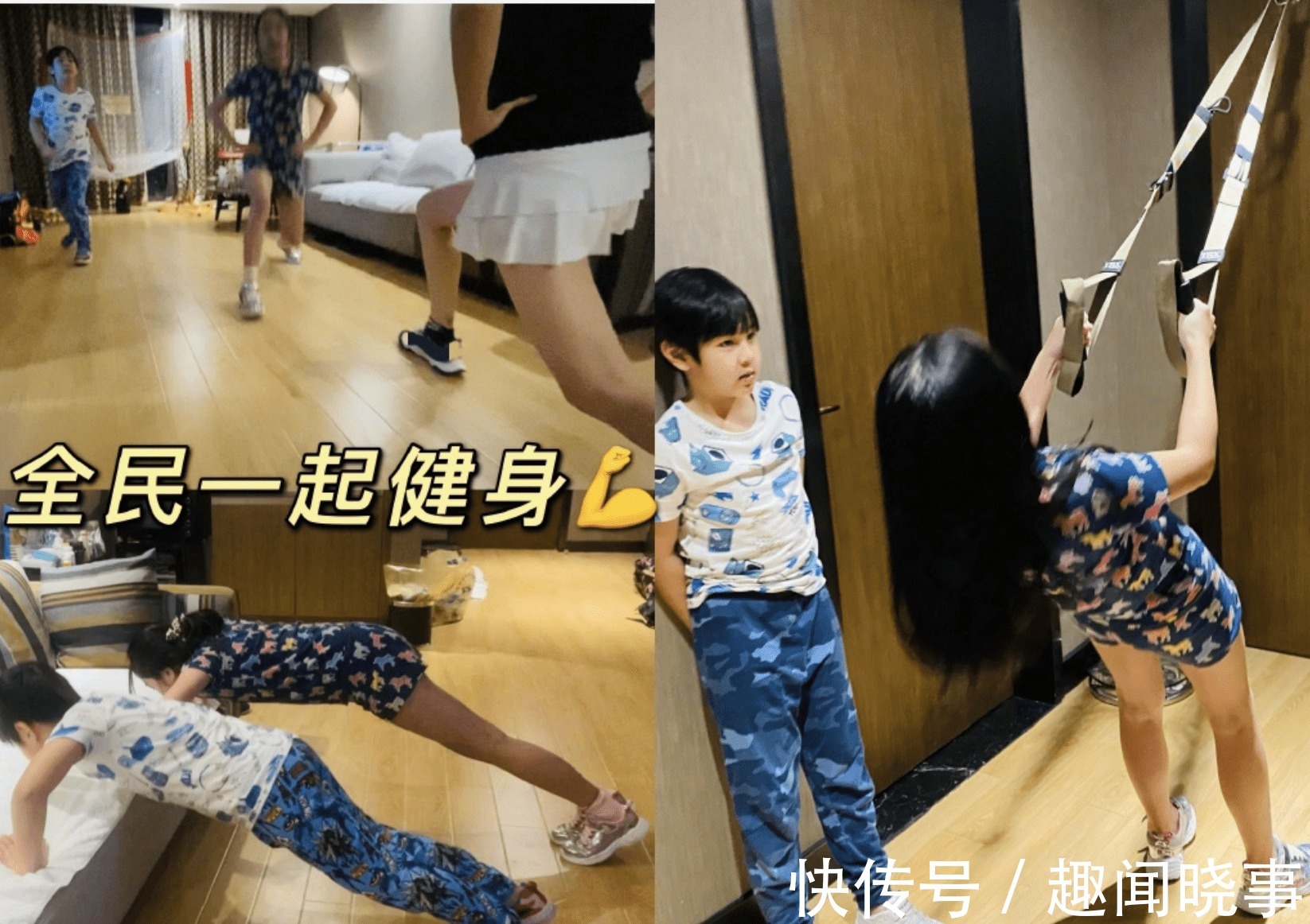 吳尊曬一家四口隔離生活，把酒店變游樂場(chǎng)，打網(wǎng)球烤披薩好充實(shí)