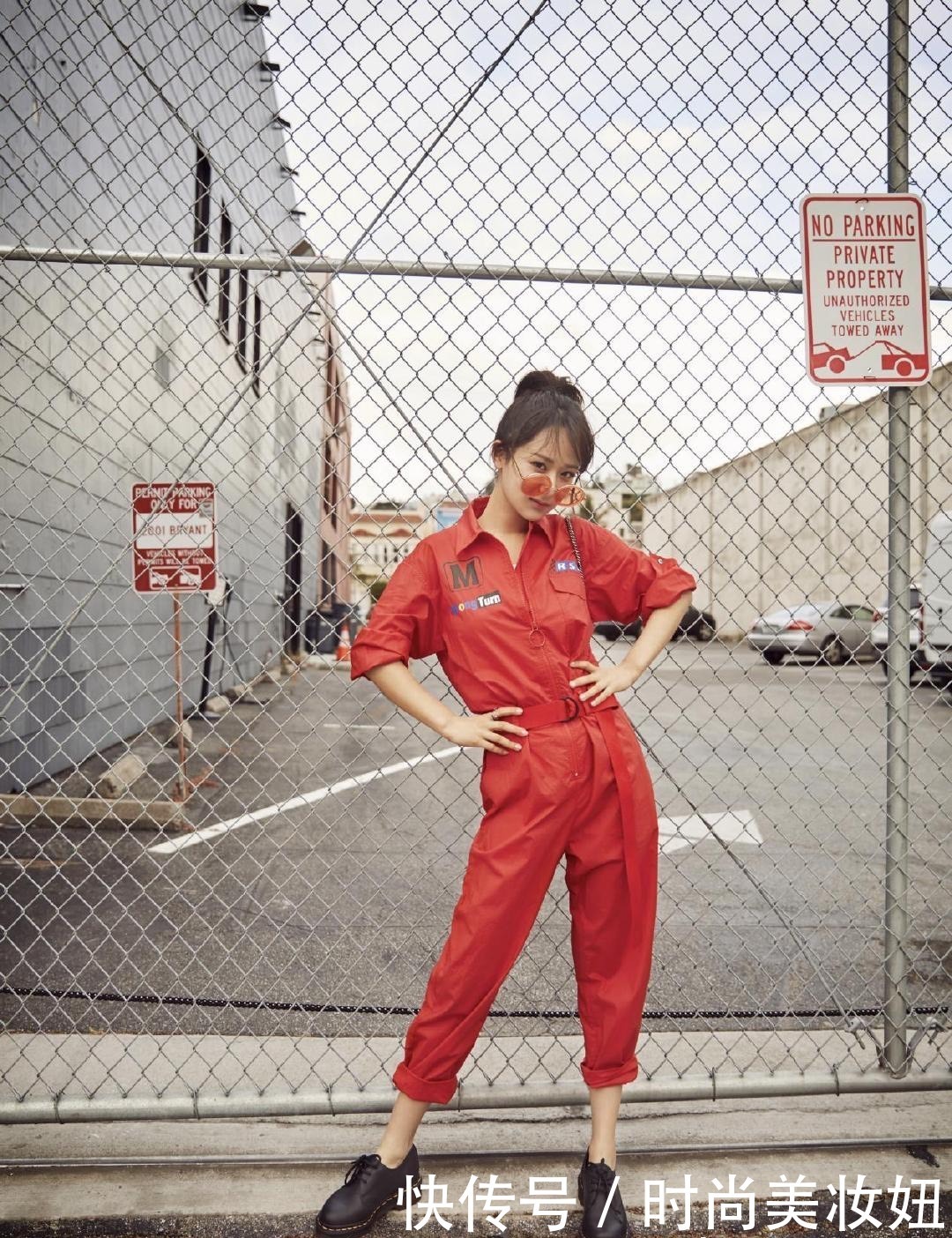 墨镜|马伊琍终于开窍了,穿连体裤配茶色墨镜走机场,洋气了不止一点