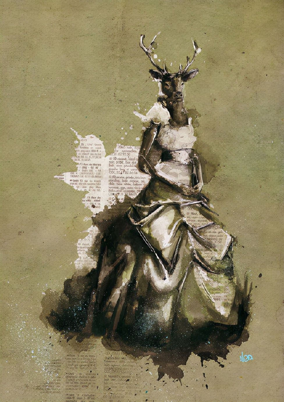 插画师!法国插画师卡昂作品形式自由色彩和线条的结合给人深刻的视觉感受