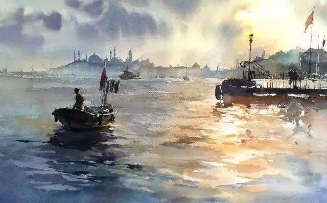 风景|风景诱人!这样的水彩作品,怎能不爱?