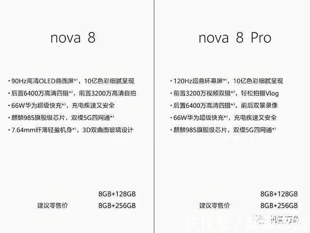 后置|疑似华为nova8系列海报曝光 66W快充+120Hz高刷屏 后摄布局亮了