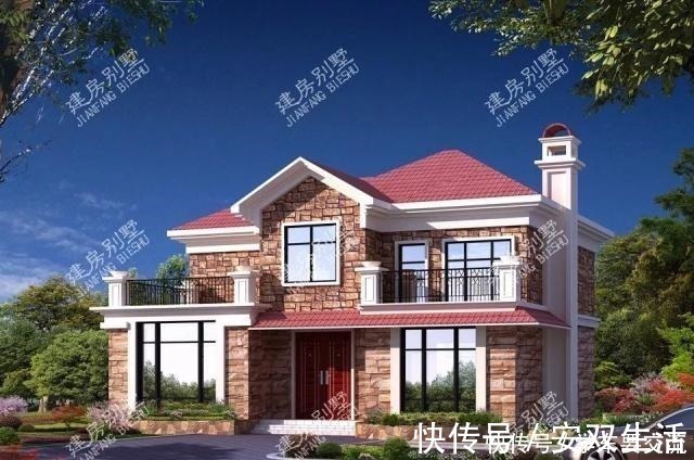 面砖|外观能打满分的两栋农村自建房,施工队看了都一个劲的夸!