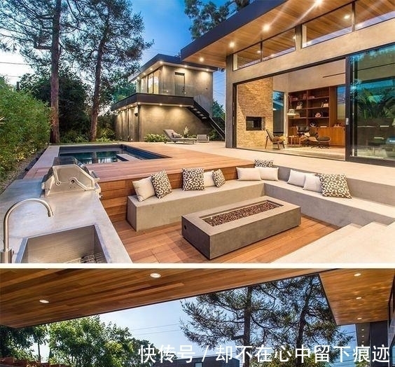 甲板|想要给院子做下沉式设计,高低落差布局打造茶室+户外餐厅,享受