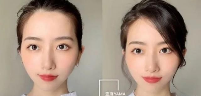 发型分享不同脸型马尾位置,圆脸、方脸这样绑最瘦小脸