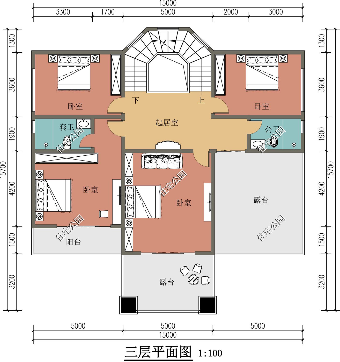 衣帽间|有堂屋还有旋转楼梯,这样的农村四层别墅,大气又实用