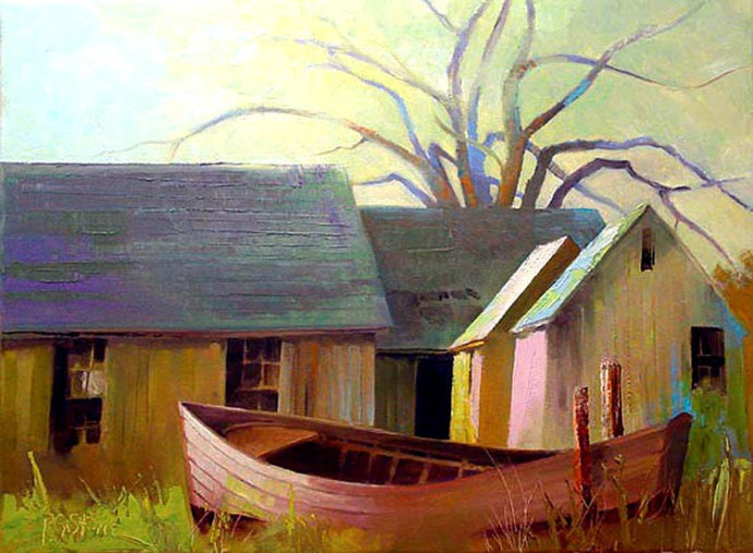 英伦风光@明快自然的英伦风光:画家保罗·斯通的绘画作品欣赏