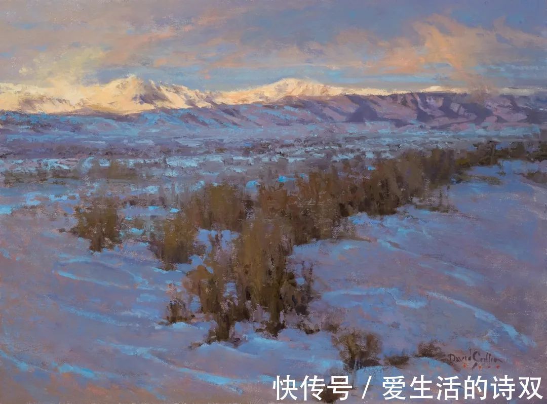 卢伯克$大卫·格里芬的风景油画高清图,放大看,更迷人