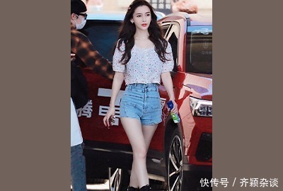 太会|Angelababy太会穿了吧,日常可爱少女穿搭,时尚又减龄