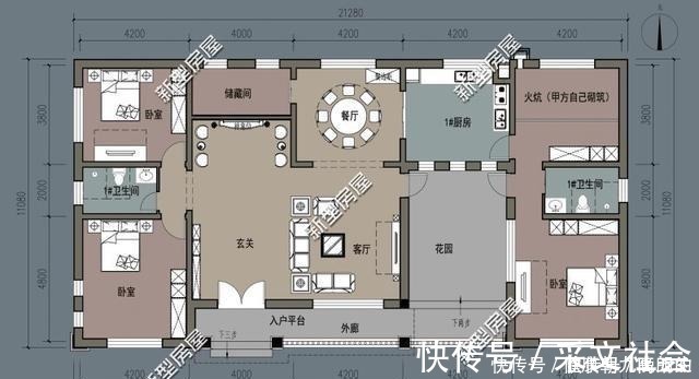 户型|农村养老房还是一层好，强烈推荐第3套17万建好，确定不动心！