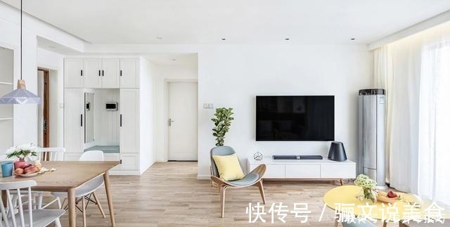 拉平吊顶|89平三居室新房,进门鞋柜太满意,这么装漂亮又省空间,晒晒!