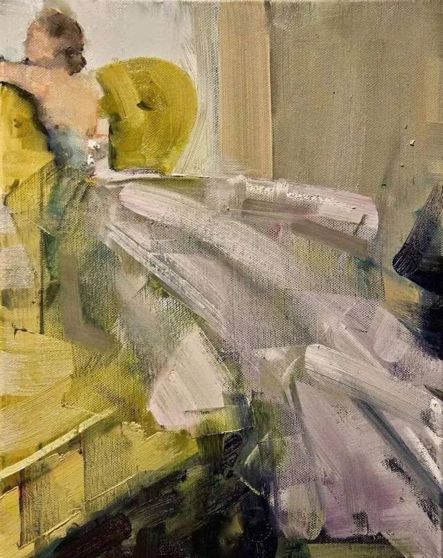 油画颜料|她以生动、动感和现代的笔触,描绘画面