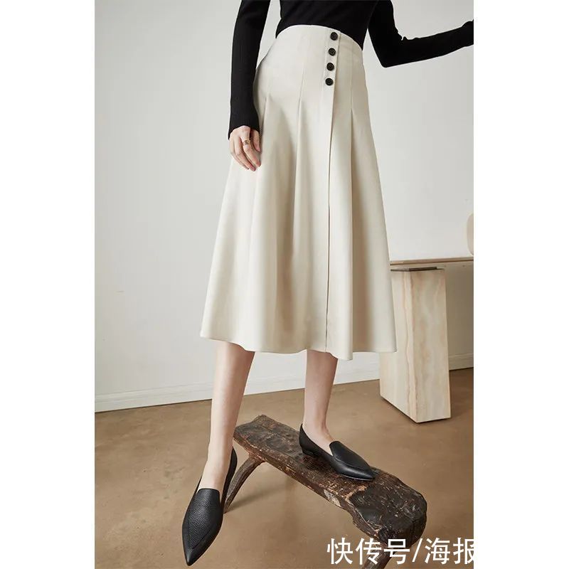 半裙|显瘦不挑人的半身裙，可能就是她们身上的这条了吧