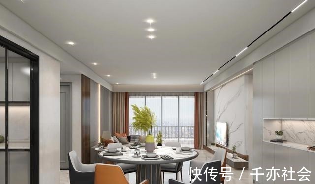 现代|143平米现代风格平层,餐厅的设计真的好漂亮!