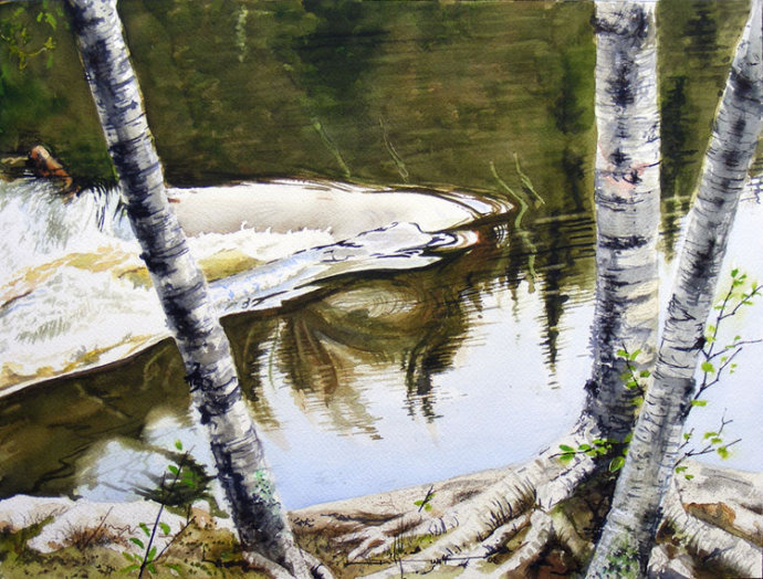 水彩画@加拿大水彩画画家道格拉斯·亨特的唯美风景作品