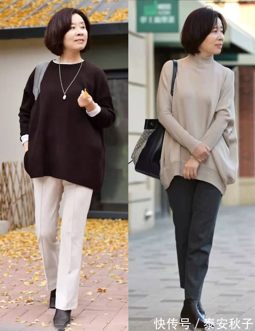 短靴 谁说“奶奶辈”就不能美了?看50岁的她:过年穿搭又美又嫩,好优雅!