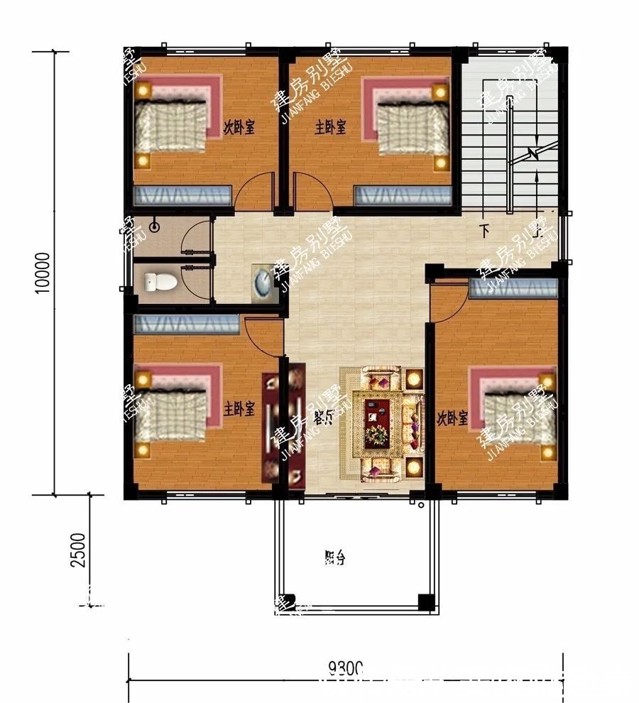 一厅|经典农村别墅回顾，第一栋平屋面施工易，第二栋造价30万左右