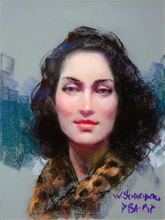 学生$在绘画的道路上，他认为自己永远是一个学生