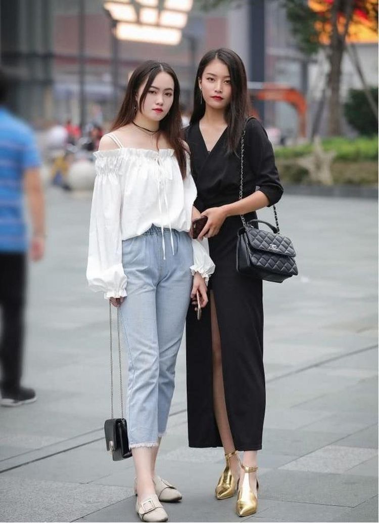 微胖|路人街拍，适合微胖姐姐穿搭，轻松展现个人魅力