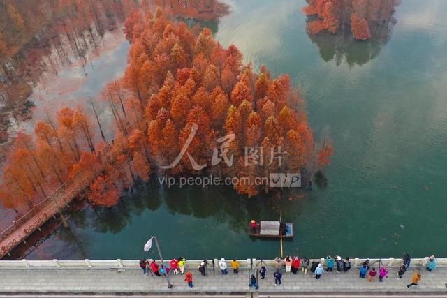 江苏盱眙：天泉湖冬景如画