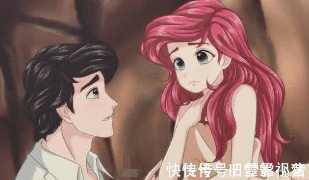 艾洛|当迪士尼的情侣变成日漫画风,美人鱼楚楚动人,大家最喜欢哪对