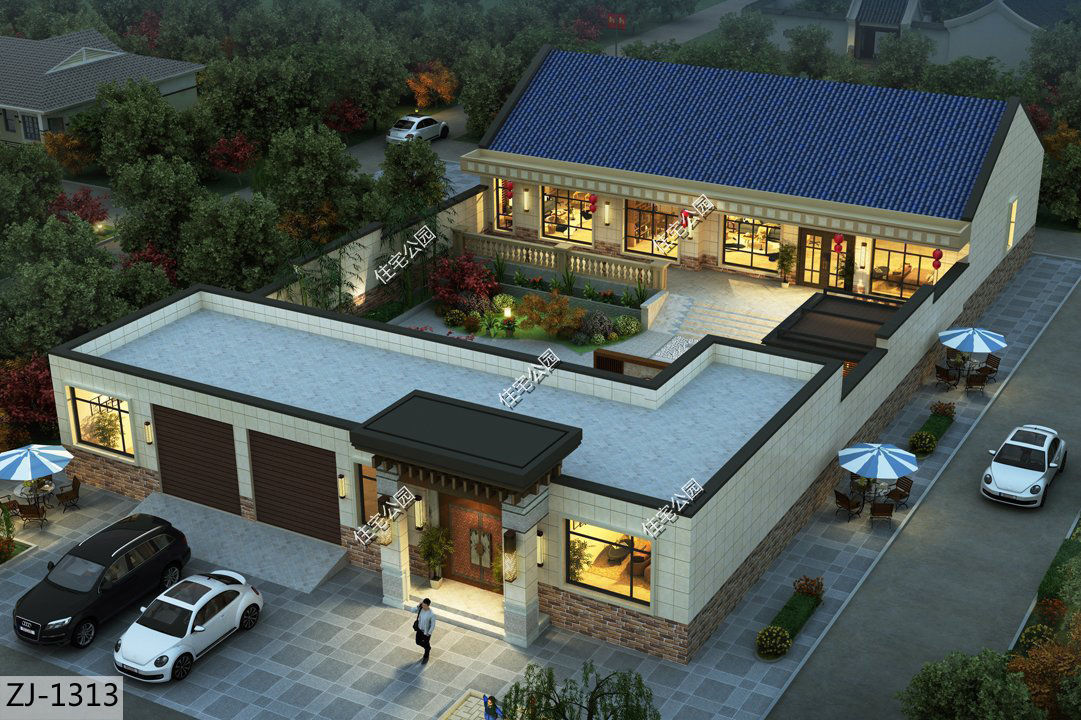 养老房|养老房还是一层好,10套一层农村户型,建一栋出来送给父母正合适